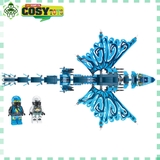 Đồ chơi lắp ghép xếp hình Rồng biển quyền năng của Ninjago với 493 mảnh ghép