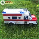 Đồ chơi xe cứu thương có điều khiển từ xa bốn chiều và đèn nháy cho bé