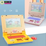 Đồ chơi máy tính laptop có nhạc đèn Led màn hình động kèm chuột điều khiển cho bé