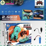 Đồ chơi xe đua thể thao có phun hơi nước và điều khiển từ xa 4 chiều cho bé