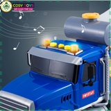 Đồ chơi mô hình xe trộn bê tông cỡ lớn cao cấp với đèn nhấp nháy và chi tiết chuyển động cho bé