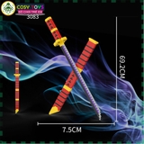 Đồ chơi xếp hình lắp ráp kiếm có vỏ dài 70cm với 3083 mảnh ghép