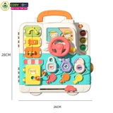 Đồ chơi vali bận rộn đa chức năng vui nhộn nhiều trò chơi sáng tạo và tư duy dành cho các bé từ 3 tuổi trở lên