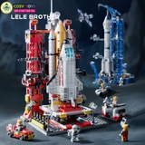 Đồ chơi lắp ghép trạm phóng tàu không gian vũ trụ cùng các tàu thám hiểm với 1059 mảnh ghép
