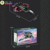 Đồ chơi mô hình máy bay điều khiển từ xa bằng xốp mẫu mới với 4 cánh lớn, có nhào lộn 360 độ cho bé