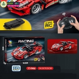Đồ chơi xếp hình lắp ghép mô hình xe thể thao có động cơ điều khiển từ xa từ 335-354 chi tiết cho bé