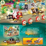 Đồ chơi lắp ghép xếp hình lắp ráp hoa quả đại chiến zoombie với 348 chi tiết