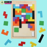Đồ chơi bảng gỗ xếp tư duy sáng tạo cho bé
