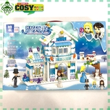 Đồ chơi lắp ghép lâu đài tuyết kèm các mẫu công chúa với 351 mảnh ghép