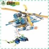 Đồ chơi lắp ghép xếp hình máy bay trực thăng ShuriCopter của Jane ninjago với 477 mảnh ghép
