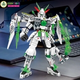 Đồ chơi lắp ghép xếp hình robot Mecha Warior - Universe mẫu mới với kiếm laser 454-457 chi tiết cho bé