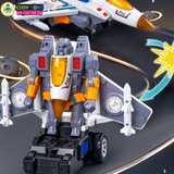 Đồ chơi máy bay biến hình thành robot có đèn và nhạc cho bé