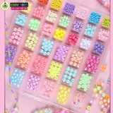 Đồ chơi hạt làm vòng tay, vòng cổ 10 trong 1 với nhiều mẫu thủ công thoả sức sáng tạo cho bé