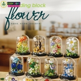 Đồ chơi lắp ghép xếp hình đóa hoa nghệ thuật đủ màu sắc với 254 chi tiết