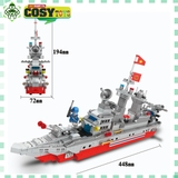 Đồ chơi lắp ghép xếp hình tàu tuần tra cao tốc trên biển với 613 mảnh ghép