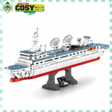 Đồ chơi lắp ghép xếp hình tàu khu trục cỡ lớn cao cấp với 724 mảnh ghép