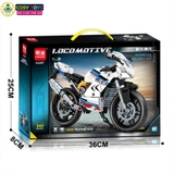 Đồ chơi lắp ghép xếp hình các mẫu xe moto thể thao với 329-341-343 mảnh ghép cho bé