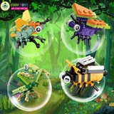 Đồ chơi xếp hình lắp ghép các mẫu côn trùng nhỏ từ 28-36 mảnh ghép cho bé