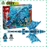 Đồ chơi lắp ghép xếp hình Rồng biển quyền năng của Ninjago với 493 mảnh ghép