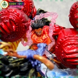 Mô hình Luffy đại chiến Kaido hàng cao cấp cao 39cm ngang 42cm nặng 5kg , Figure OnePiece