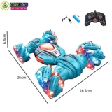 Đồ chơi xe đua bánh xoắn stunt racer xoay 360 độ có điều khiển từ xa và cử chỉ 4 chiều cho bé
