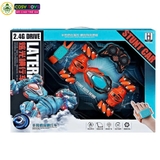 Đồ chơi xe đua bánh xoắn stunt racer xoay 360 độ có điều khiển từ xa và cử chỉ 4 chiều cho bé