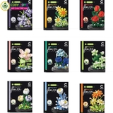 Đồ chơi lắp ghép xếp hình đóa hoa nghệ thuật đủ màu sắc với 254 chi tiết