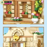 Đồ chơi lắp ghép xếp hình city nhà phố: quán cà phê, khách sạn, nhà hàng ... với 713, 760, 828 chi tiết