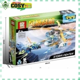 Đồ chơi lắp ghép xếp hình máy bay trực thăng ShuriCopter của Jane ninjago với 477 mảnh ghép