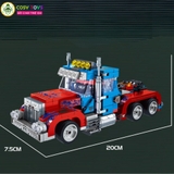 Đồ chơi lắp ghép xếp hình robot transformer Optimus Prime biến hình 8 trong 2 với hơn 769 chi tiết