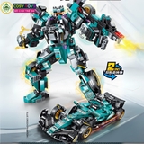 Đồ chơi lắp ghép xếp hình robot biến hình 2 trong 1 thành xe đủ mẫu với hơn 772 - 797- 821 - 844 chi tiết cho bé