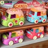 Đồ chơi mô hình 4 xe ô tô hoạt hình có thể tháo lắp được cho bé