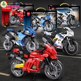 Đồ chơi lắp ghép xếp hình các mẫu xe moto thể thao với 329-341-343 mảnh ghép cho bé