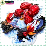 Mô hình Luffy đại chiến Kaido hàng cao cấp cao 39cm ngang 42cm nặng 5kg , Figure OnePiece