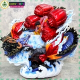 Mô hình Luffy đại chiến Kaido hàng cao cấp cao 39cm ngang 42cm nặng 5kg , Figure OnePiece