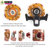 Đồ chơi đấu trường con quay gồm 4 con quay bằng thép kèm tay quay 2 chiều cho bé