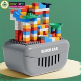 Đồ chơi xe ô tô máy xúc đồ chơi kèm thùng chở lêgô 124 chi tiết cho bé