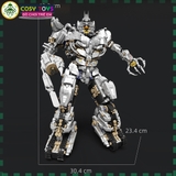 Đồ chơi lắp ghép xếp hình T.ank Mega Commander Decepticon cỡ lớn có block phát sáng kèm nhiều chi tiết chuyển động với 4052 mảnh ghép cho bé