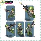 Đồ chơi lắp ghép xếp hình xe tăng quân sự mẫu 8 in 3 xếp được nhiều mẫu xe nhỏ với hơn 645 chi tiết