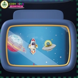 Đồ chơi vô lăng đường đua vũ trụ vui nhộn dành cho bé