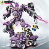 Đồ chơi lắp ghép xếp hình robot biến hình 2 trong 1 thành xe đủ mẫu với hơn 772 - 797- 821 - 844 chi tiết cho bé
