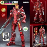 Đồ chơi lắp ghép xếp hình Iron Man giáp nano MARK 50 trong Age of Ultrol cỡ lớn kèm nhiều chi tiết chuyển động với 1293 mảnh ghép cho bé