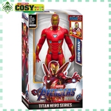 Đồ chơi mô hình các siêu anh hùng Avenger bằng nhựa cao cấp, có khớp di chuyển linh hoạt và đèn, âm thanh cho bé