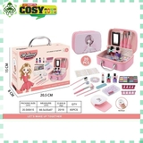 Đồ chơi hộp trang điểm kèm dụng cụ làm đẹp sơn móng, son môi và hơ móng tay...cho bé