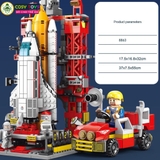 Đồ chơi lắp ghép trạm phóng tàu không gian vũ trụ cùng các tàu thám hiểm với 1059 mảnh ghép