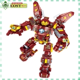 Đồ chơi lắp ghép xếp hình lắp ráp Ironman trong bộ giáp Super Mecha với 926 chi tiết
