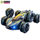 Đồ chơi xe đua stunt 6 bánh mẫu mới điều khiển từ xa 360 độ có phun khói và cử chỉ tay cho bé