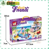 Đồ chơi lắp ghép xếp hình Friends buổi cắm trại bãi biển với 348 mảnh ghép