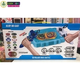 Đồ chơi đấu trường con quay gồm 4 con quay siêu tốc kèm tay kéo cho bé