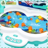 Đồ chơi câu cá có băng chuyền cầu trượt trên cao kèm nhạc cho bé